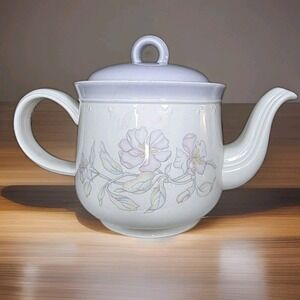Kilncraft Staffordshire Potteries Floral Teapot Made in England Vintage Ceramic